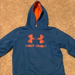 Under armour blue and orange hoodie